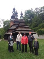 Karpatský dřevěný kostelík v Kinského sadech