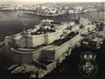 Fort St. Angelo na dobové fotografii